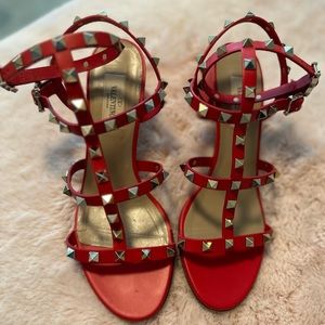 Valentino Rockstud City Sandals Size 38